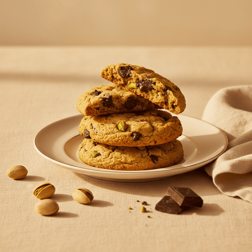 Pistachio Choc Cookies