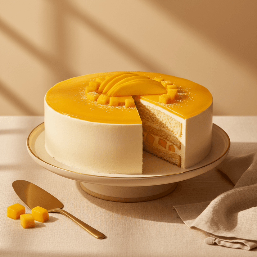 Fresh Mango Gateaux