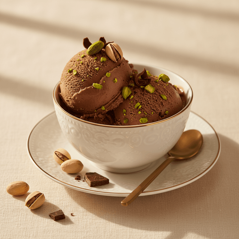 Chocolate Pistachio Gelato