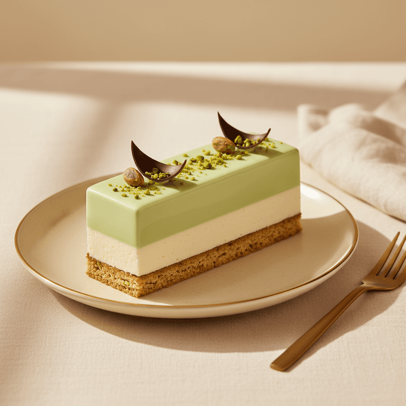 Pistachio Vanilla Entremet