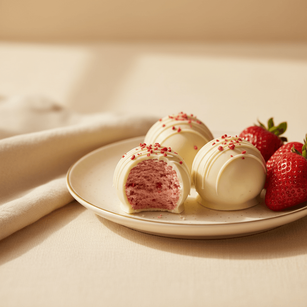 Strawberry Shortcake Truffle