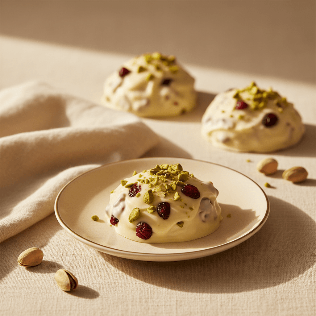 Pistachio White Choc Cluster