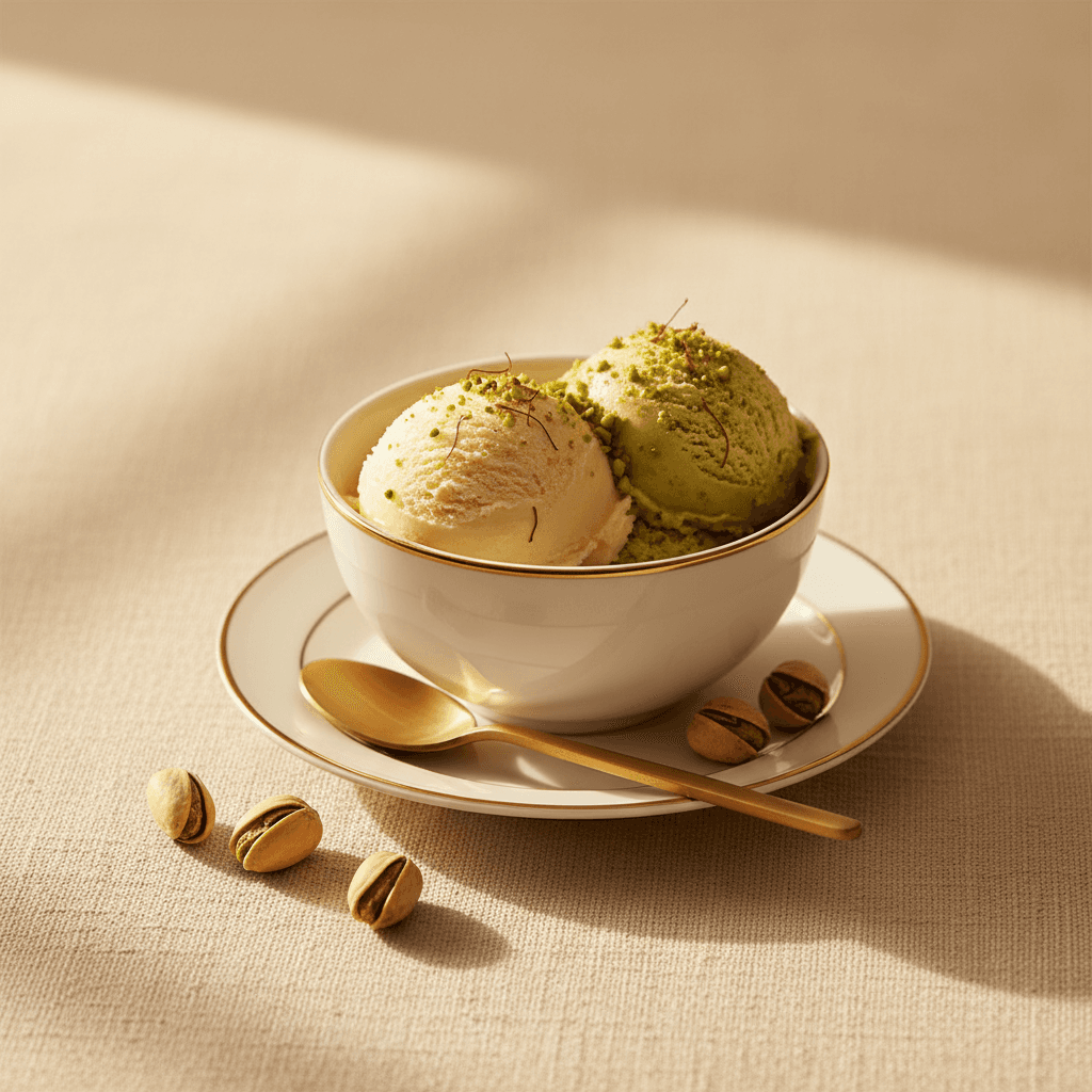 Saffron & Pistachio Gelato